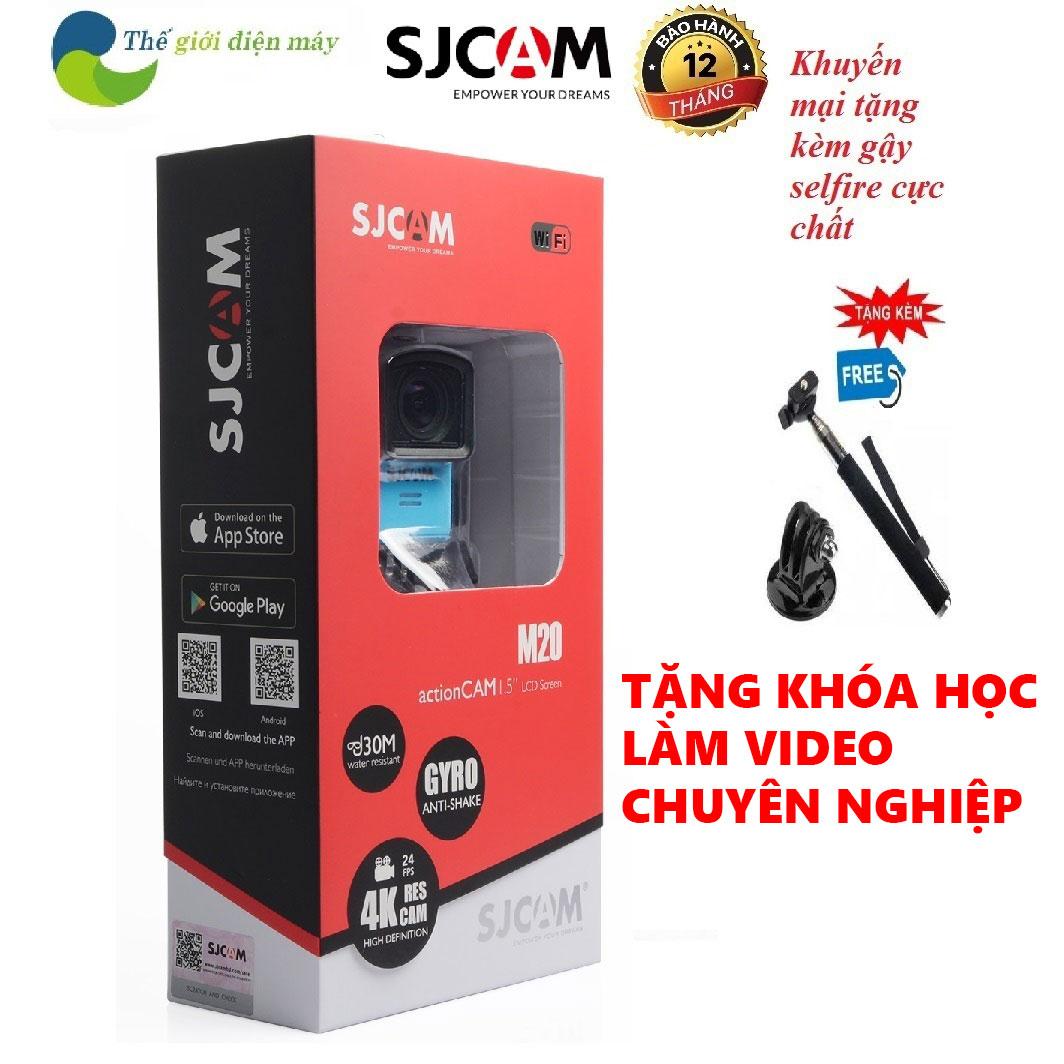 Camera hành trình, hành động SJCAM M20 chất lượng 4K, chống rung tuyệt vời tặng kèm 1 gạy selfie - Bảo hành 12 tháng, hỗ trợ đổi trả 1 vs 1.