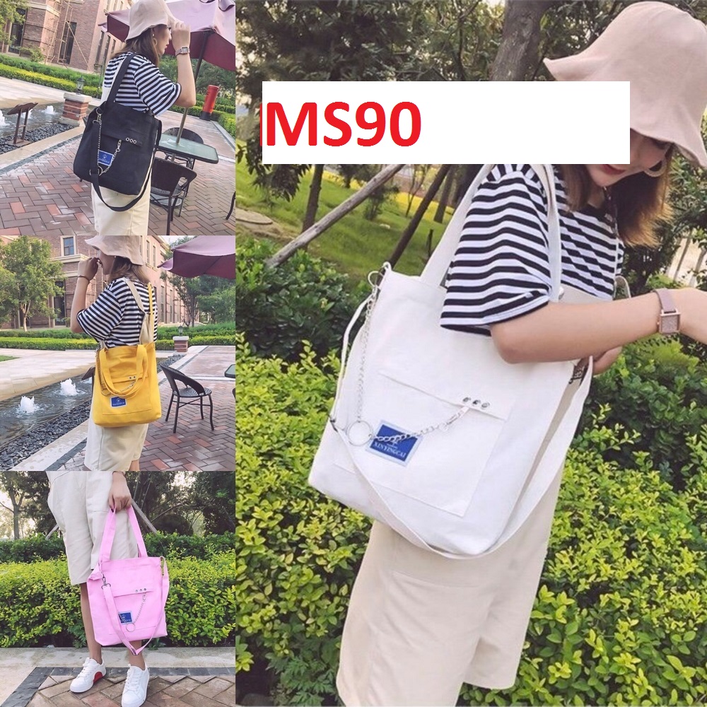 Túi tote phối xích ms90