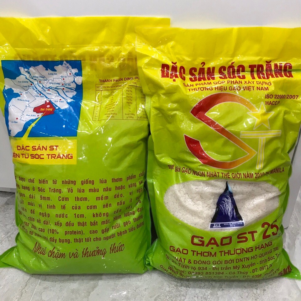 Gạo st25 túi 5kg