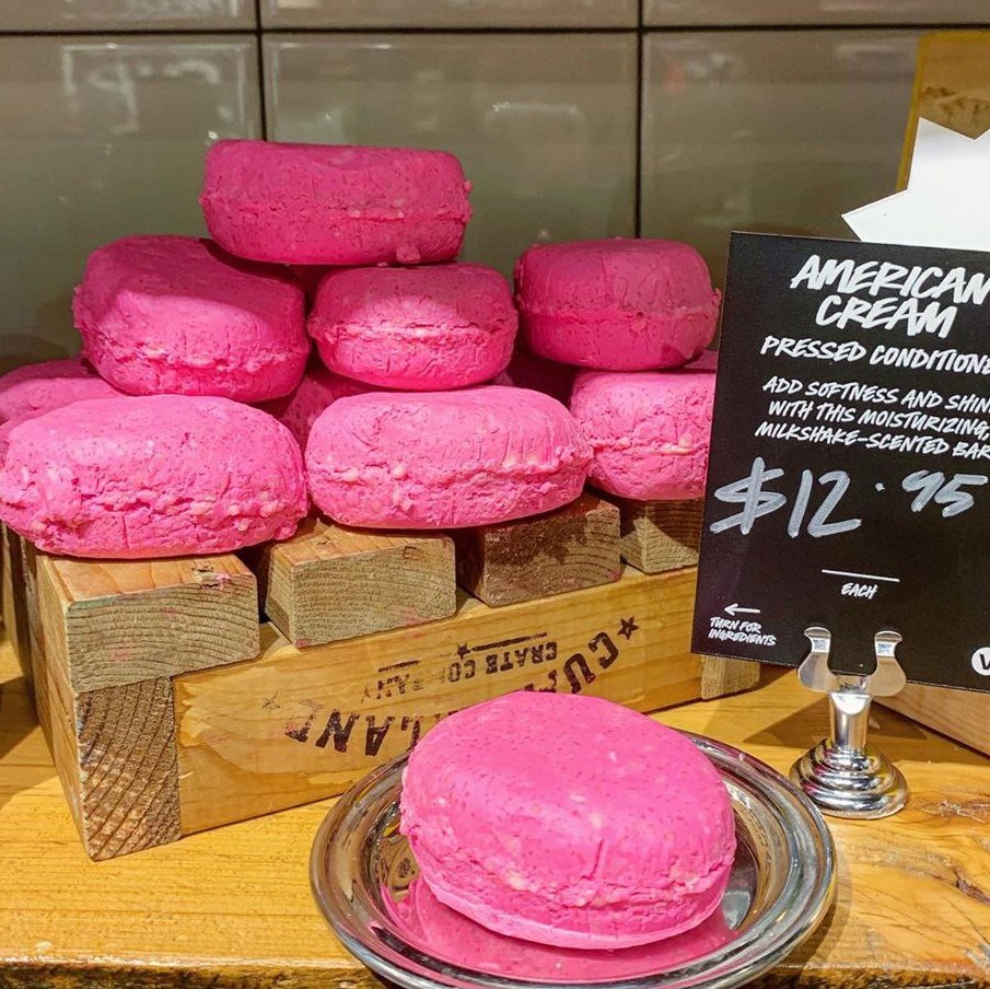 [HCM]Bánh xả tóc LUSH - American Cream Pressed Conditioner Bar