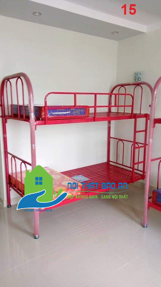 Giường Sắt 2 Tầng Kích thước 1mx1mx1m7 hàng cao cấp, free ship Hồ Chí Minh
