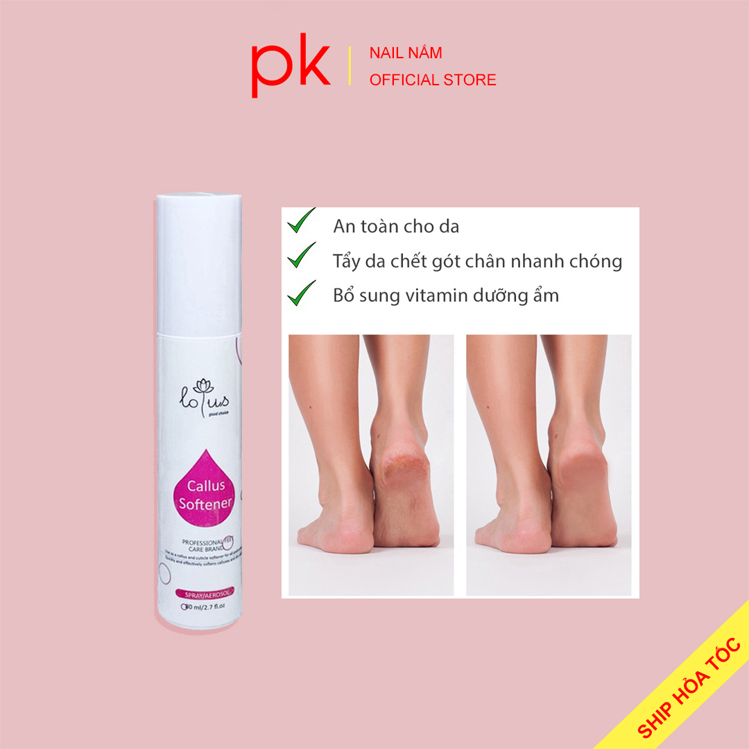 Kem mềm da chà gót chân Lotus dạng xịt