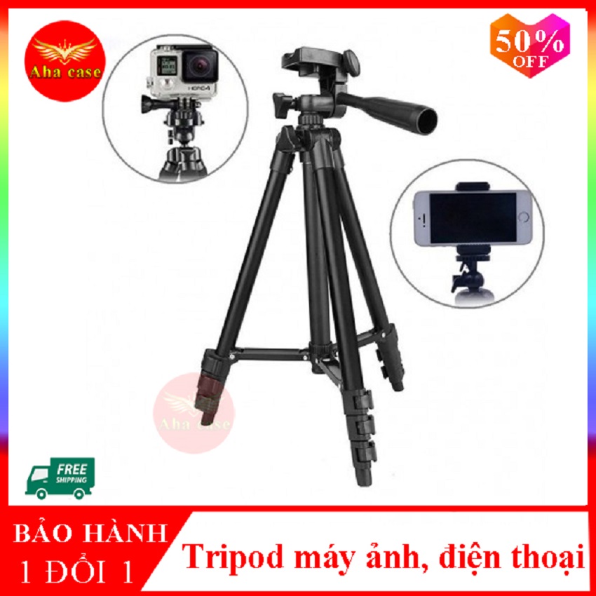 Tripod Giá Đỡ Điện Thoại 3 Chân Đa Năng làm gậy chụp hình - Tripod máy ảnh dùng để Quay Phim, livestream