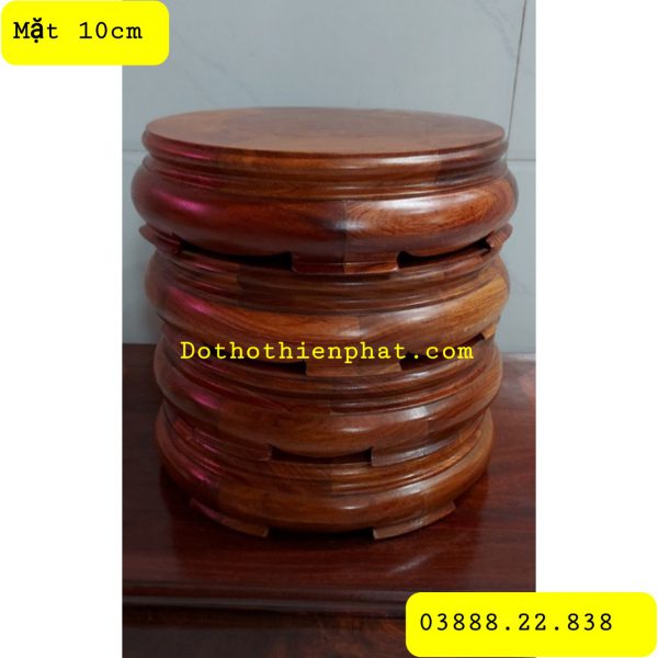 Đôn gỗ hương mặt 10cm rất đẹp