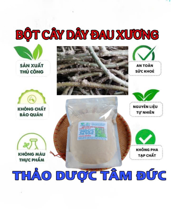 1kg bột cây dây đau xương nguyên chất - Thương hiệu Tâm Thái Giá 200,000 Đồng*Miễn phí vận chuyển