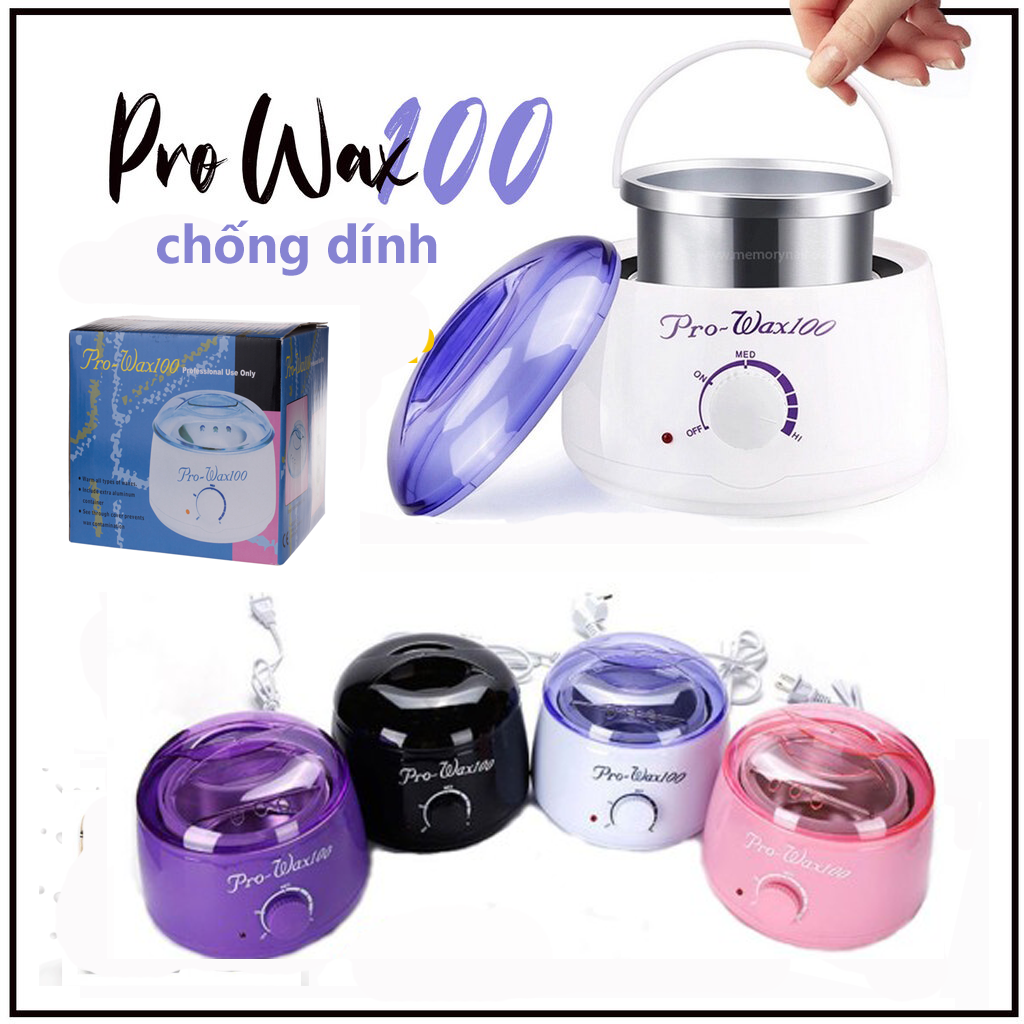 Nồi nấu sáp wax nóng nồi đun sáp pro wax 100 máy đun sáp was nóng nguyên khối loại 1 máy nâu sáp wax lông nóng