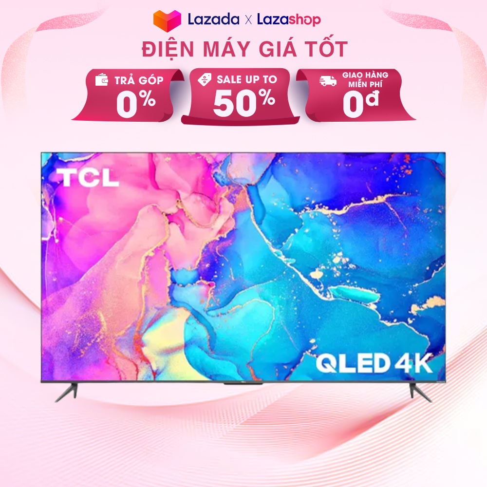 [GIAO HÀ NỘI] Google Tivi TCL 4K 55 inch 55T66 - Độ phân giải Ultra HD 4K cho hình ảnh hiển thị sắc 