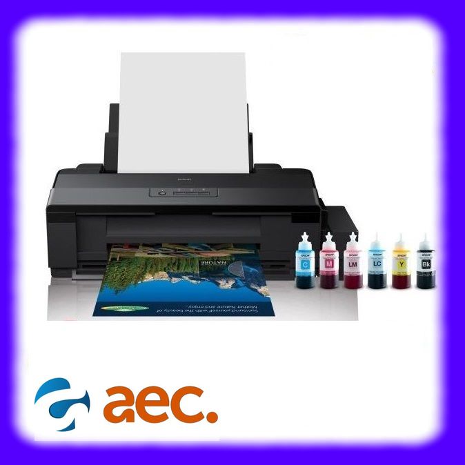 [Trả góp 0%]Máy In Phun Màu Epson L1800 (Đen) đi kèm bộ mực hãng 673 check code