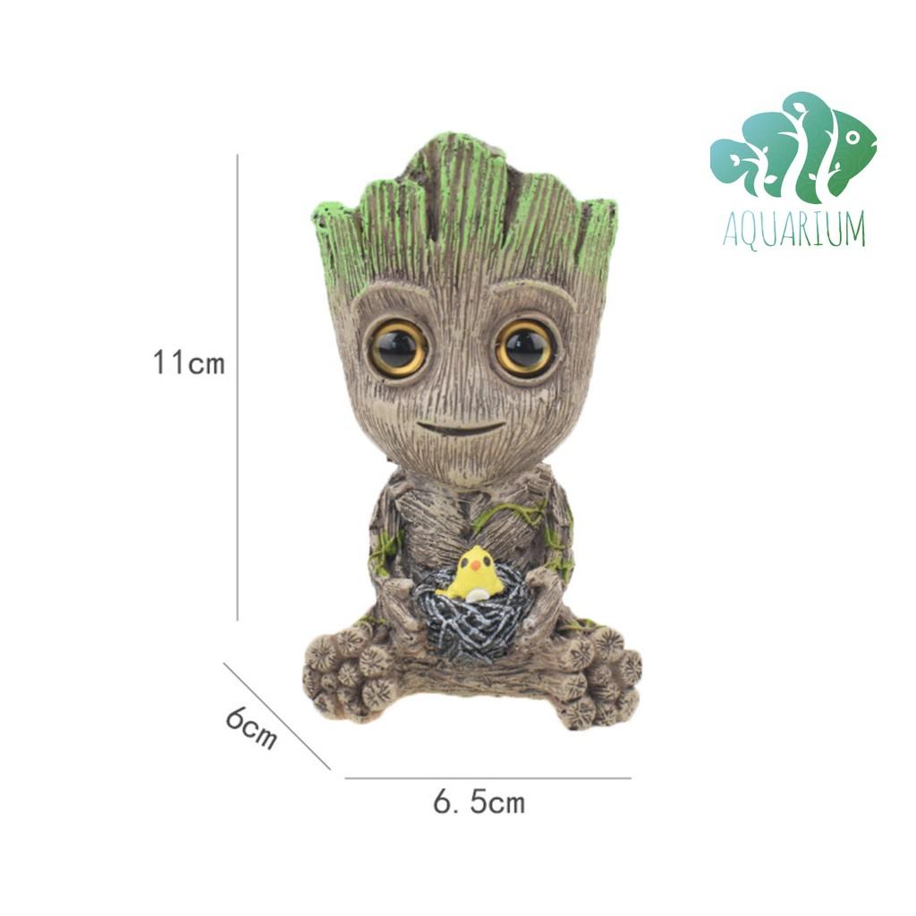 Tượng người cây groot avenger đá sủi oxi