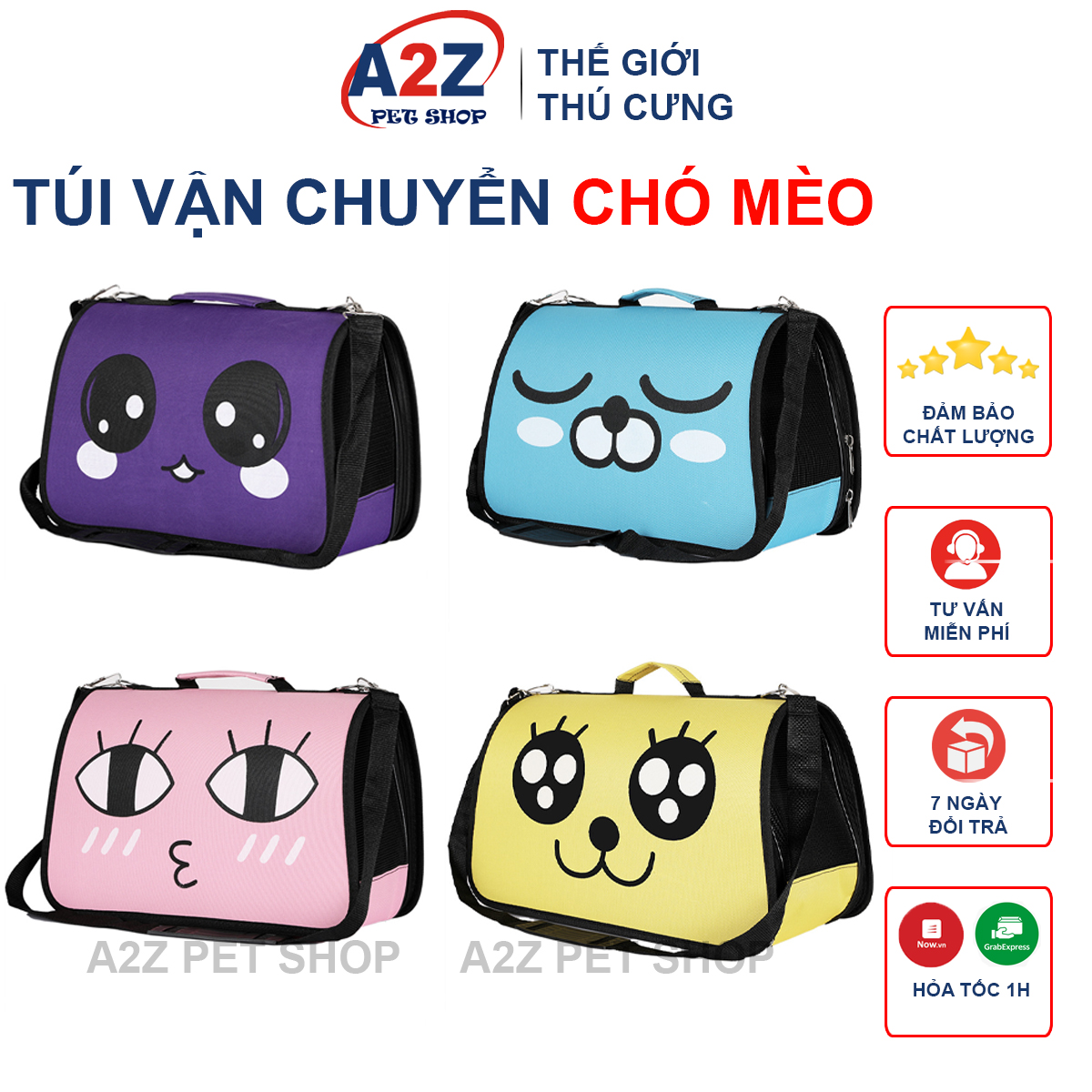 Túi Vận Chuyển Cảm Xúc - Túi Vận Chuyển Chó Mèo - Nhập khẩu chất lượng cao