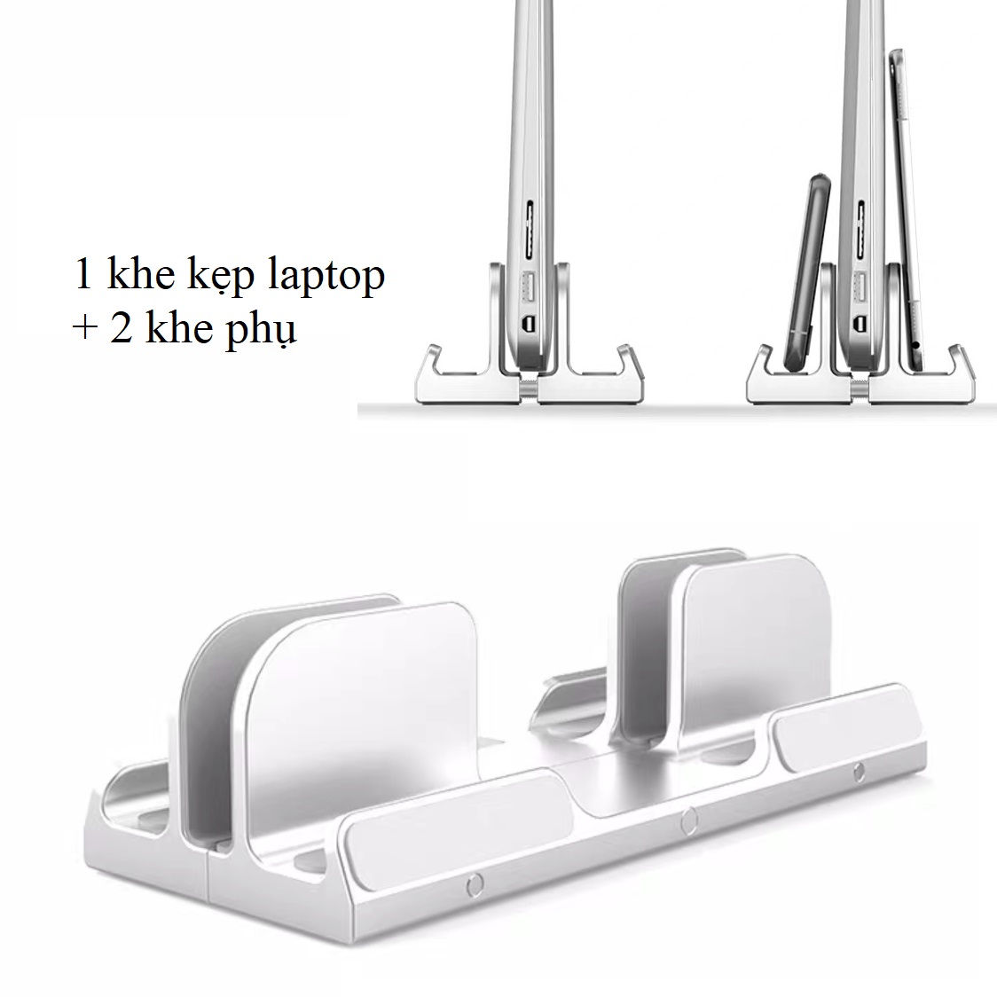 Giá đỡ để dựng đứng laptop ipad iphone macbook surgace bằng hợp kim nhôm