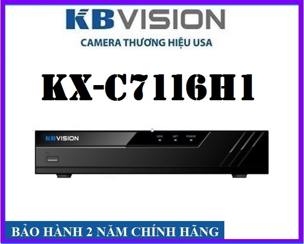 Đầu ghi hình 16 kênh + 2 kênh ip kx-c7116h1