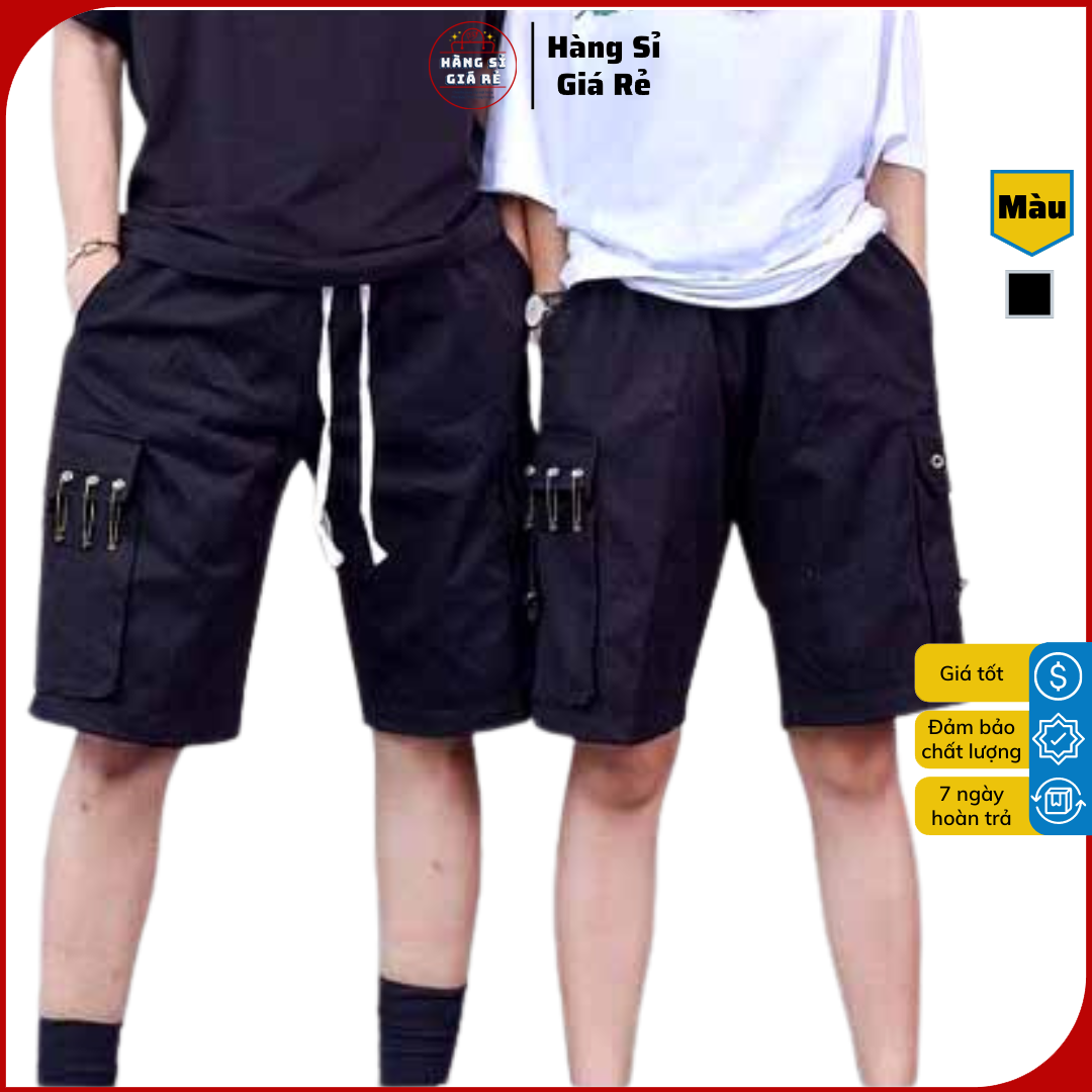 Quần sọt nam kaki túi hộp cá tính , short lửng nam thời trang túi hộp kèm khuyên m02