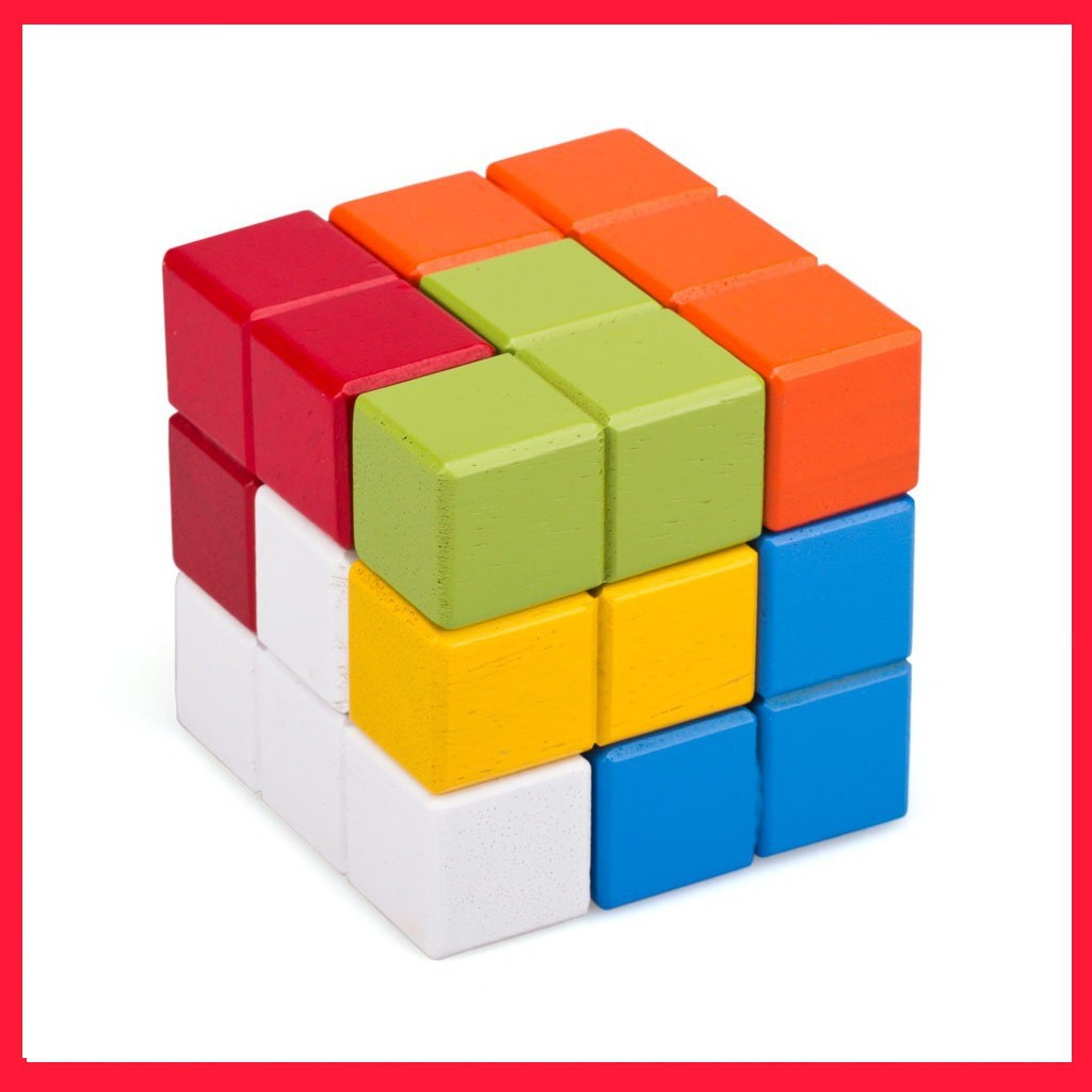 Rubik gỗ 7 màu cho bé Winwintoys