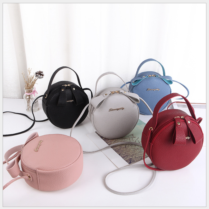 Túi Đeo Chéo Nữ Chất Da Mềm Cao Cấp, Túi Mini Tròn Cá Tính Thích Hợp Đi Chơi, Đi Tiệc, Đi Làm