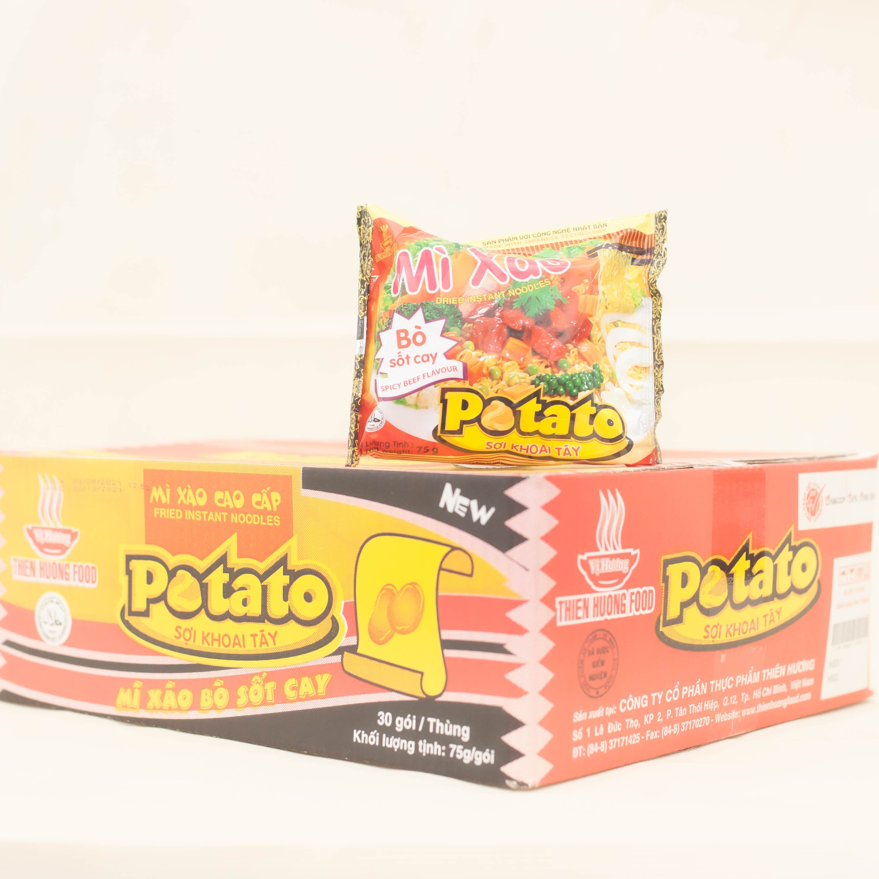 Mì trộn khoai tây bò sốt cay mỳ trộn Potato xào bò sốt cay