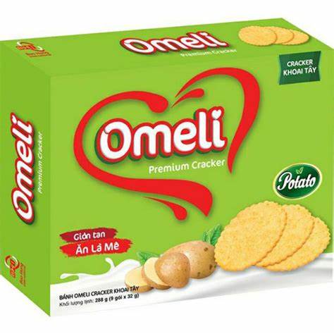 Bánh omeli cracker khoai tây