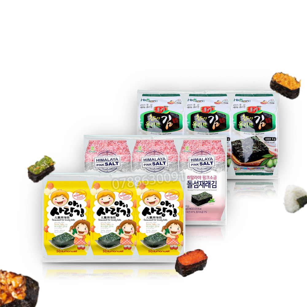 Rong Biển Cho Bé Humanwell Hàn Quốc Lốc 3 x 4g