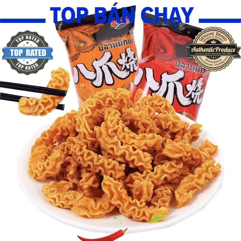 [ Sẵn hàng ] Bimbim Bạch tuộc nướng siêu ngon - gói lớn 45gr