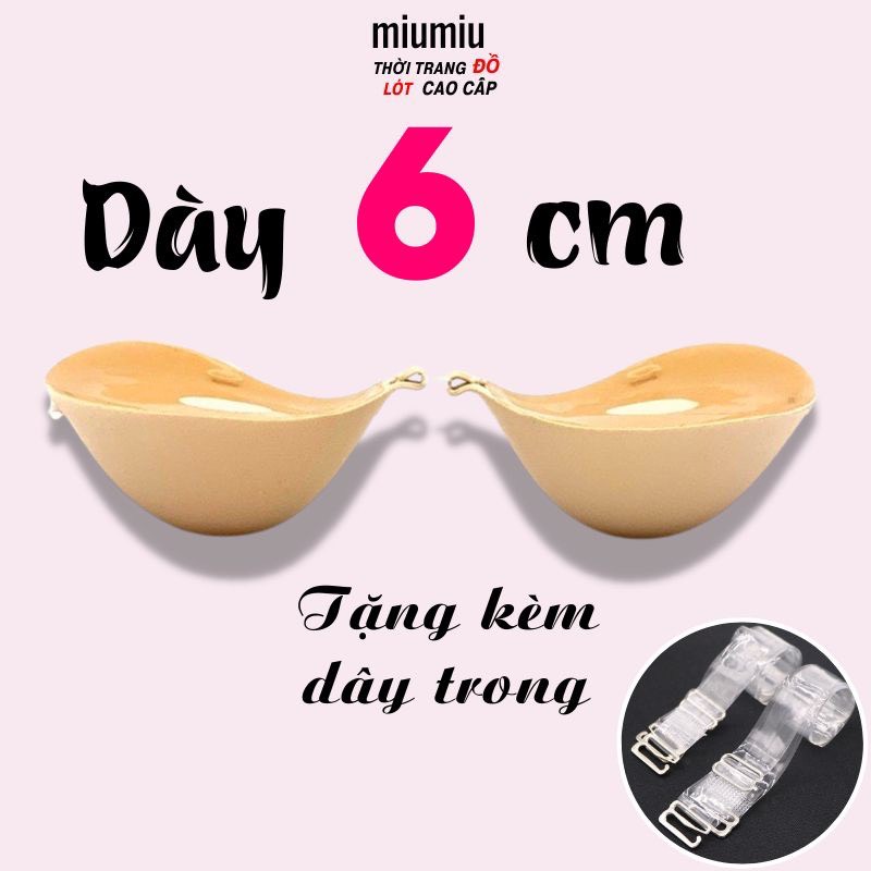 Miếng dán ngực cài trước dày 6cm siêu nâng ngực siêu dính MMP41