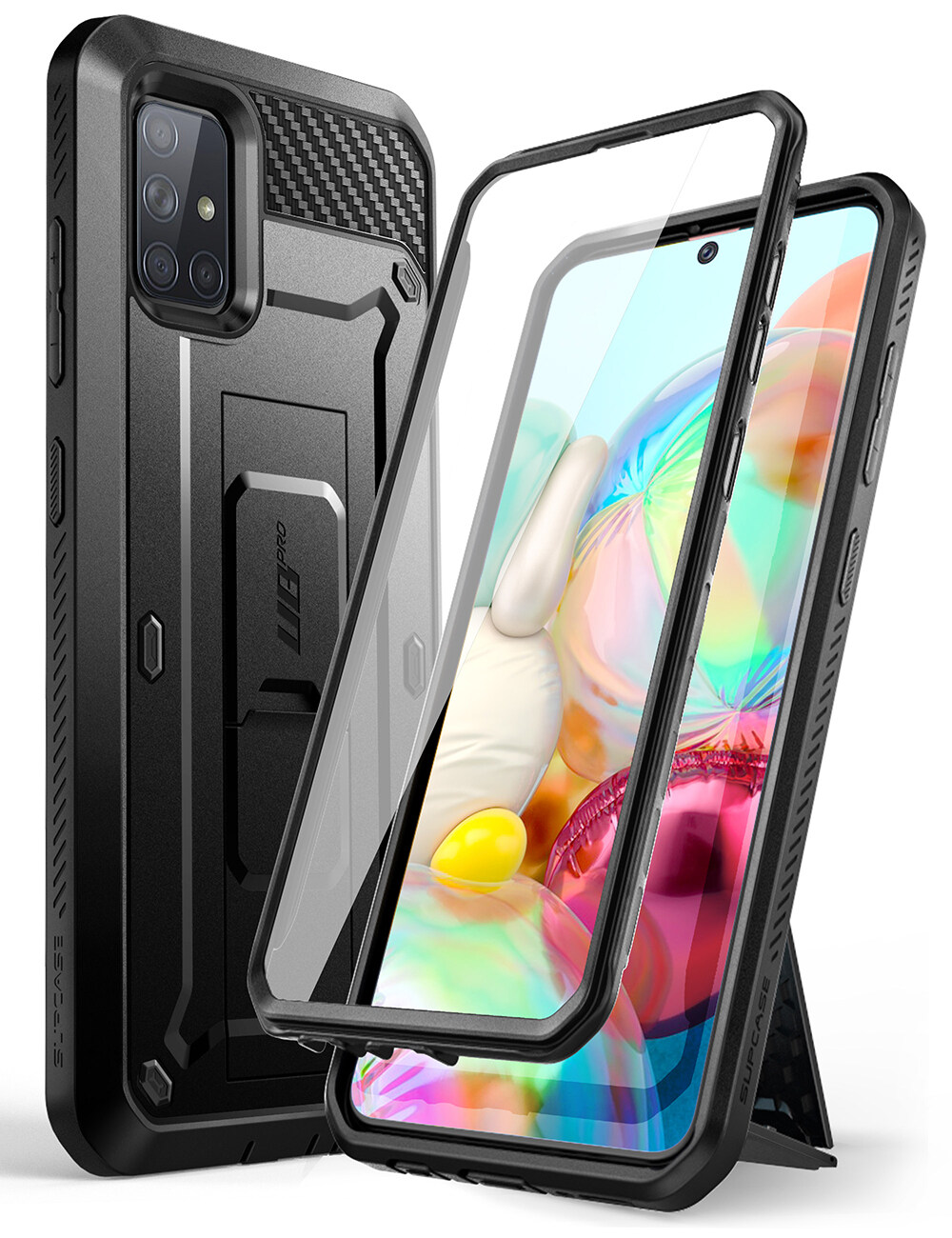 Supcase unicorn beetle pro cho samsung galaxy a71 ốp lưng toàn thân chắc chắn & chân đế với miếng bảo vệ màn hình tích hợp
