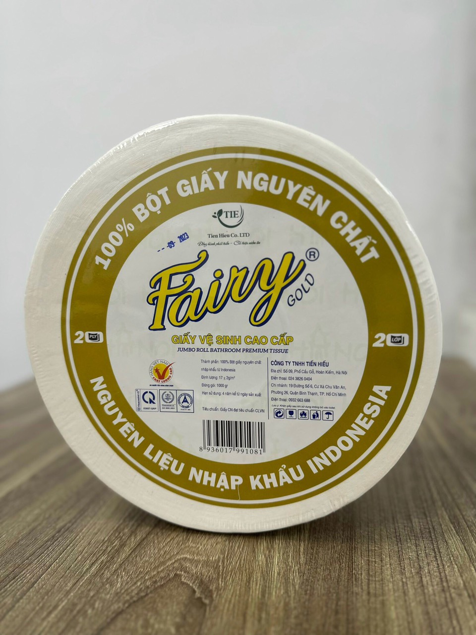 Combo 2 Cuộn giấy vệ sinh lớn 1 Kg - Giấy vệ sinh Fairy 3 lớp giấy - 100% bột giấy nguyên chất