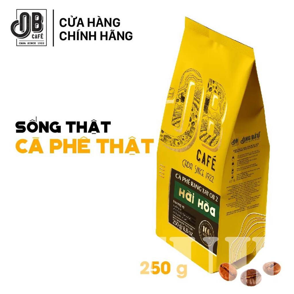 Cà phê rang xay ông bầu hài hòa túi 250, cafe ob-tuh store