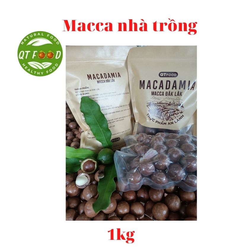 1kg macca sấy tách nứt vỏ daklak qtfood size hạt 2.1-2.3cm, hạt dinh dưỡng phù hợp với mọi lứa tuổi, tốt cho sức khoẻ bà bầu, trẻ nhỏ, người ăn chay, hạt thơm ngon, béo, bùi