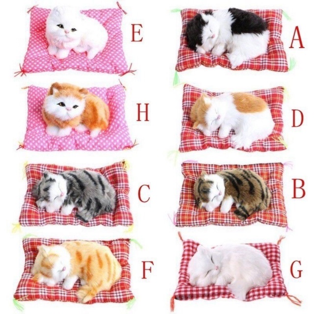 [HCM]Mèo nhồi bông phát tiếng kêu