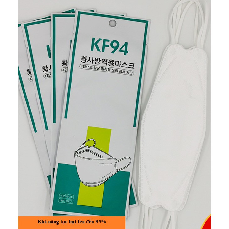 Khẩu trang kf94 xuất khẩu hàn quốc chống bụi mịn pm2.5