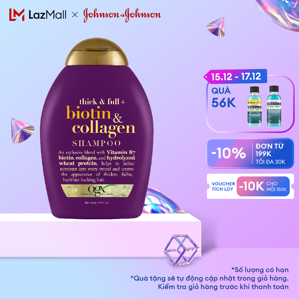 Dầu Gội Đầu OGX - Dung Tích 385ml - Hàng Chính Hãng