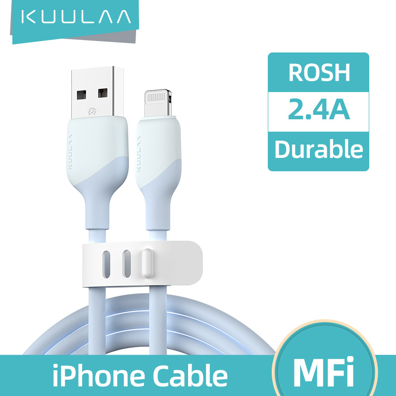 【For iPhone 13】【50% OFF Voucher】KUULAA cáp sạc iphone MFi Lightning Cable For iPhone 12 11 Pro Max X XS 8 7 6 Plus Fast Charging USB Charger For iPhone 12 mini USB Charge Cord