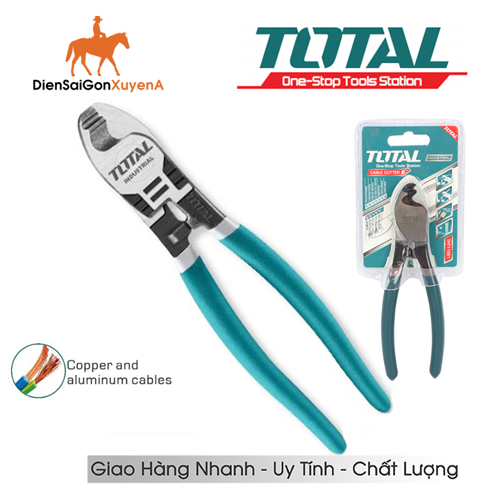 Kềm cắt cáp điện thép crv 6 inch total tht11561 - điện sài gòn xuyên á