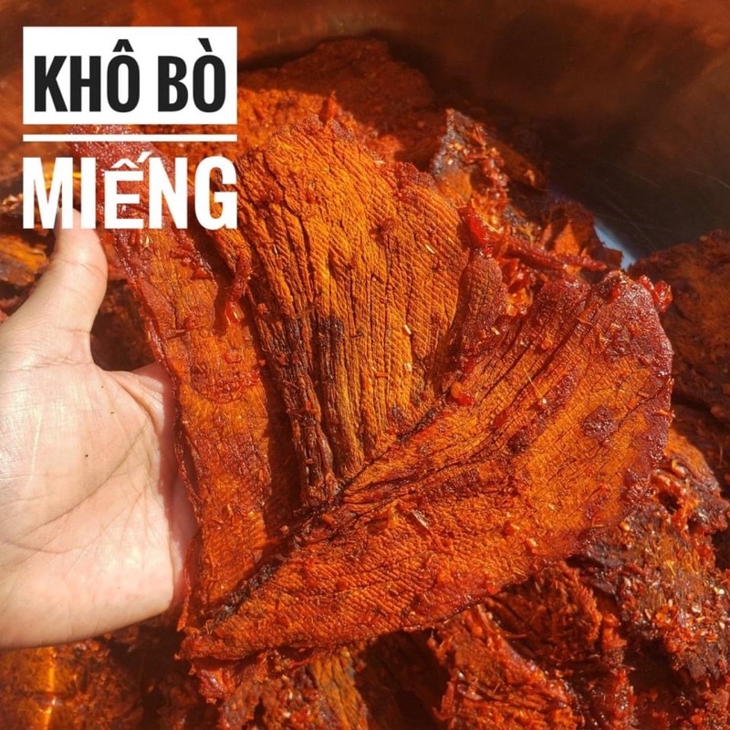 Khô bò miếng mềm, khô bò mềm loại thượng hạng túi 500gram