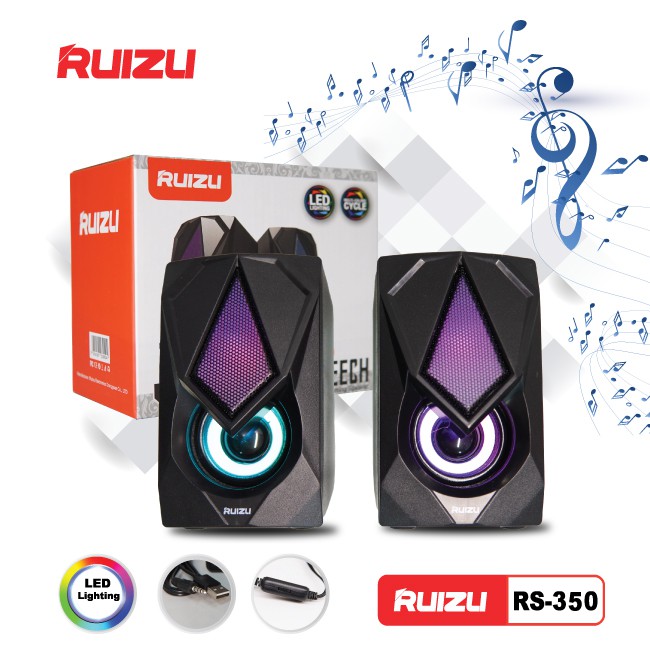 Loa vi tính nghe nhạc 2.1 ruizu - rs-350 bass mạnh âm thanh hay - loa máy tính 350 âm thanh chất lượng cao