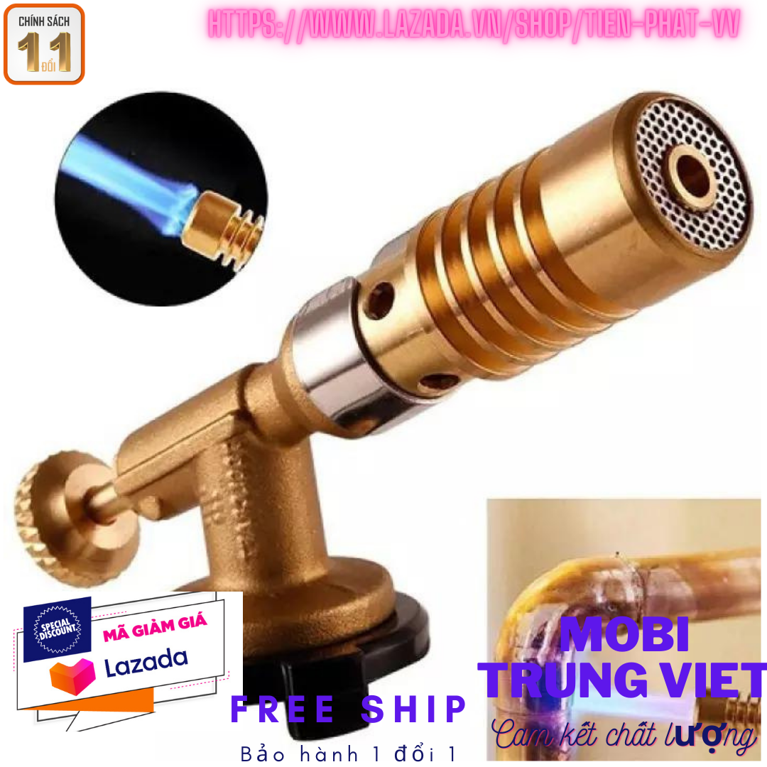 (HÀNG CHÍNH HIỆU - BẢO HÀNH 6 THÁNG) Đèn khò hàn ống đồng KT-2104 công nghệ Hàn quốc mẫu mới - Đầu khò lửa Sử dụng bình gas mini ,Khò gas cầm tay