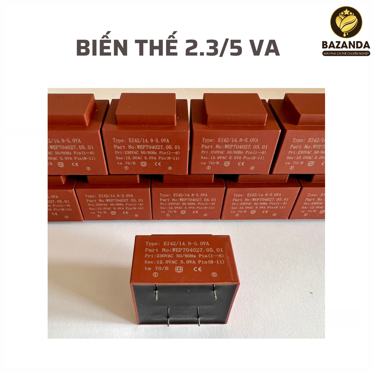 Biến thế Máy Pha Cà Phê 12V 2.3VA