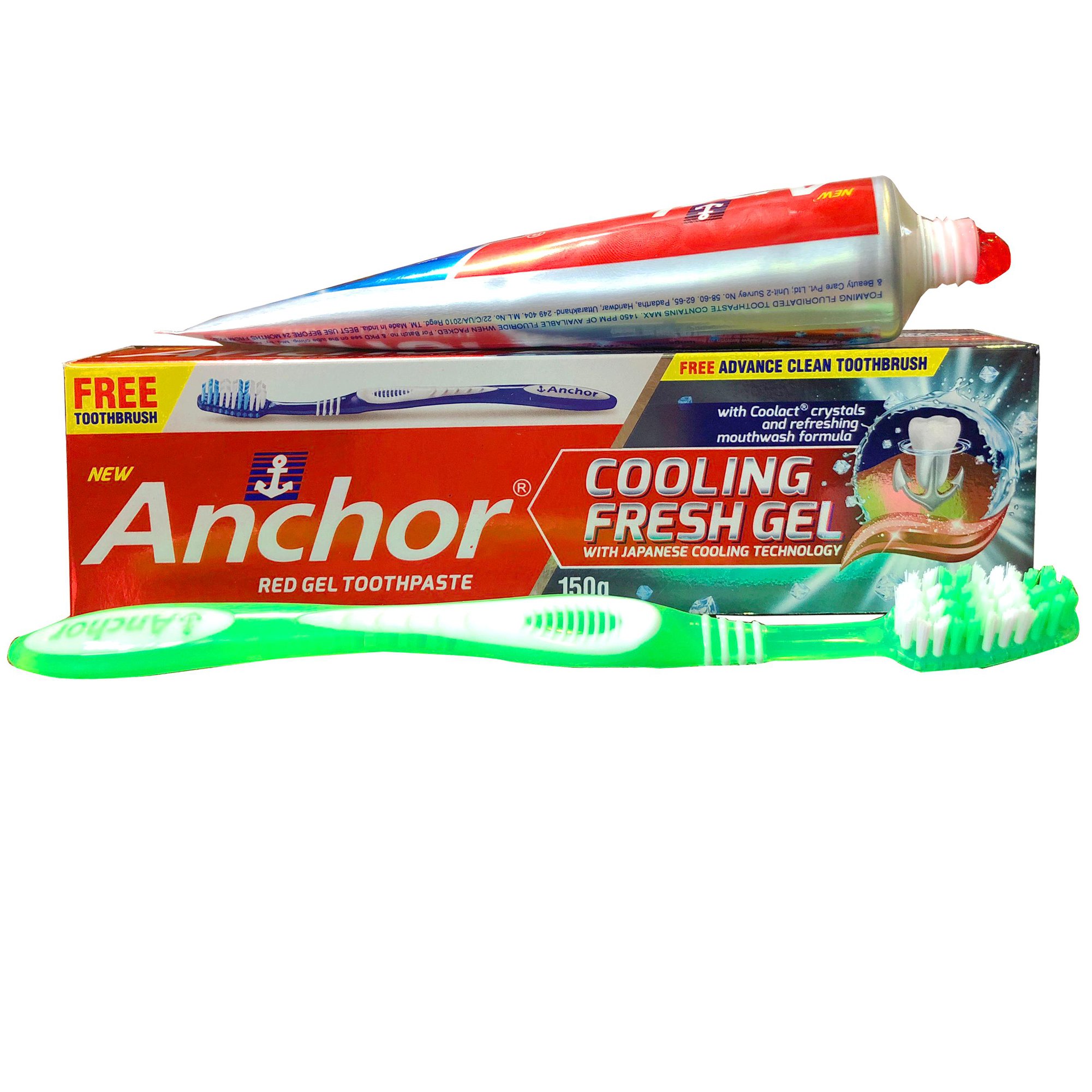 Kem đánh răng Anchor Cooling Fresh Gel 150 g Tặng kèm bàn chải đánh răng