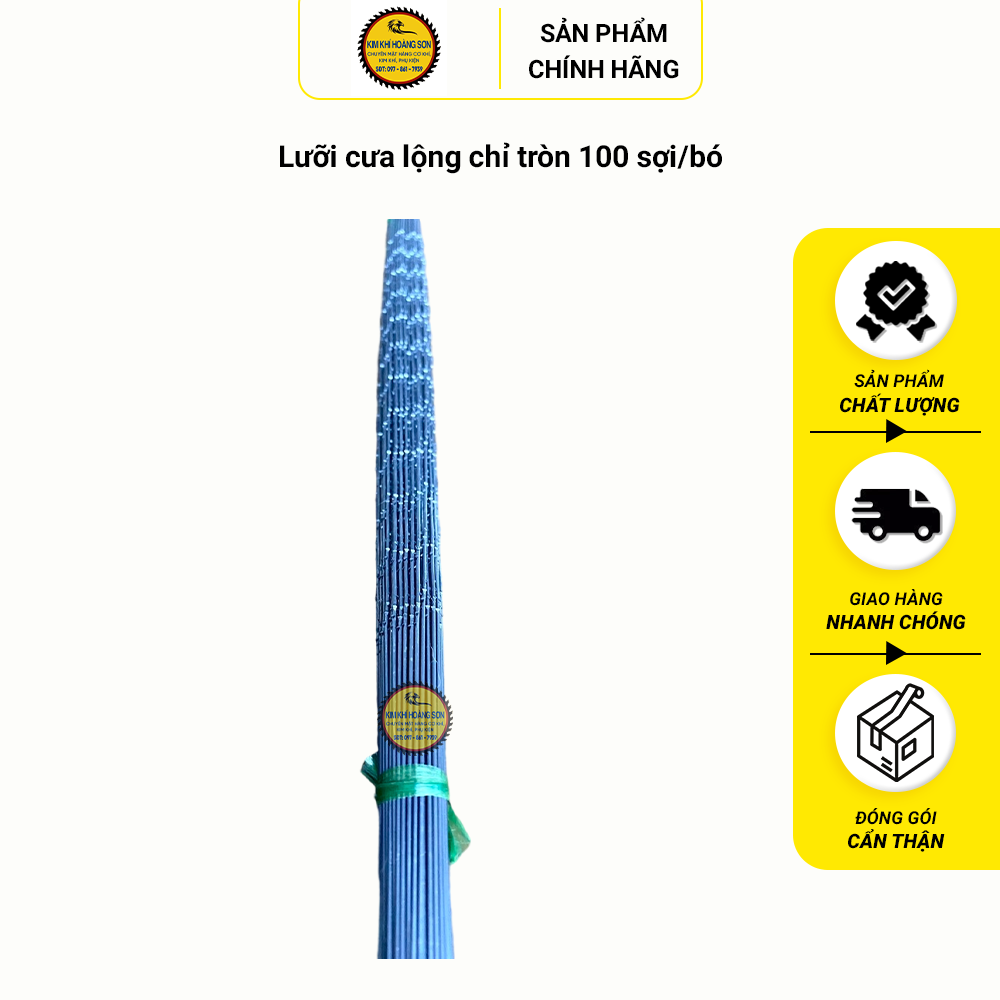 Lưỡi cưa lọng chỉ dài 50cm, bó 100 sợi lưỡi cưa chỉ tròn răng xoắn tiện dụng, linh hoạt đa năng cho nhiều vật liệu
