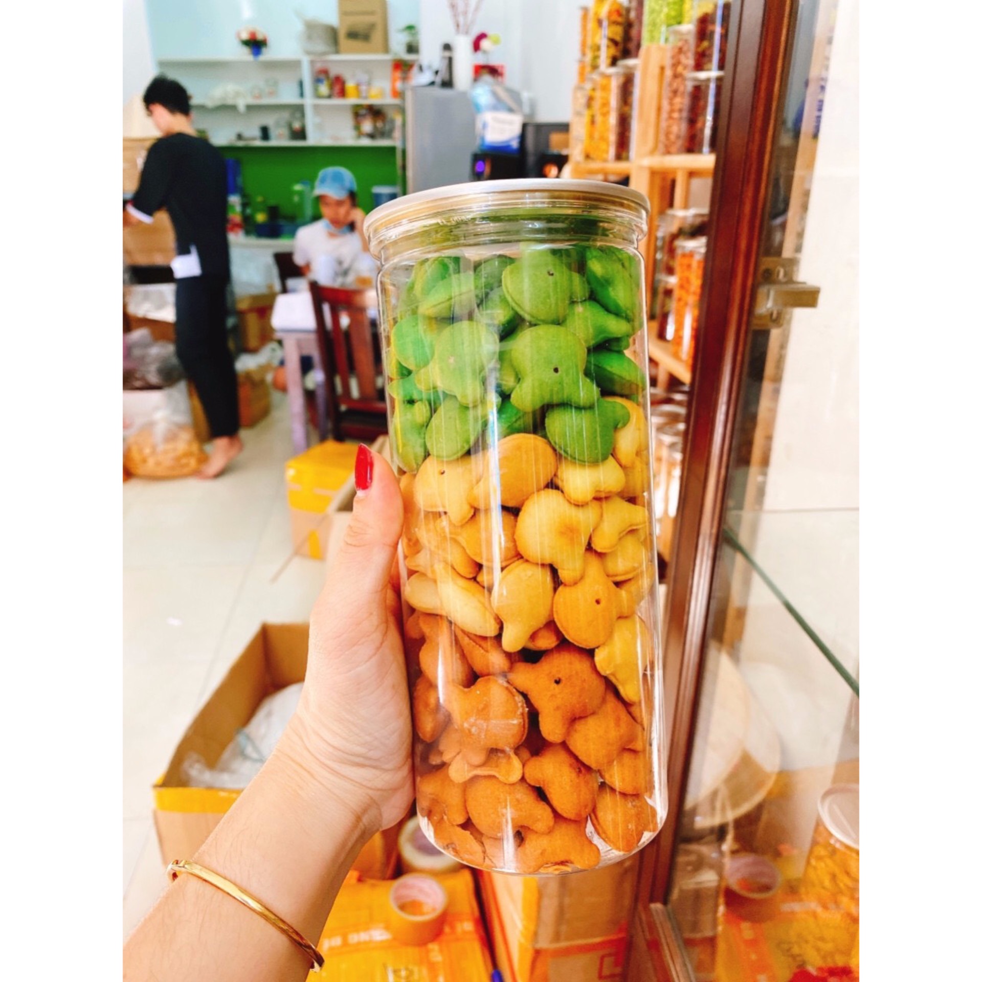 Bánh gấu nhân kem 450gr hiệu tâm an nhiên