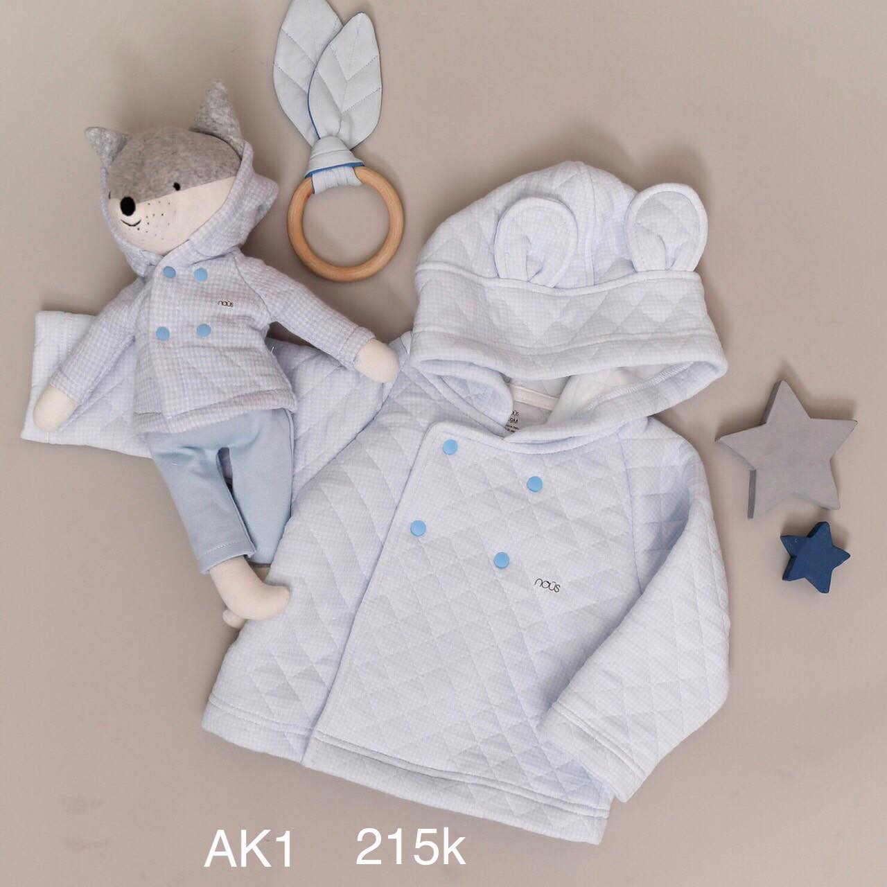 [HCM]Áo khoác jacket - Nous có nón gấu