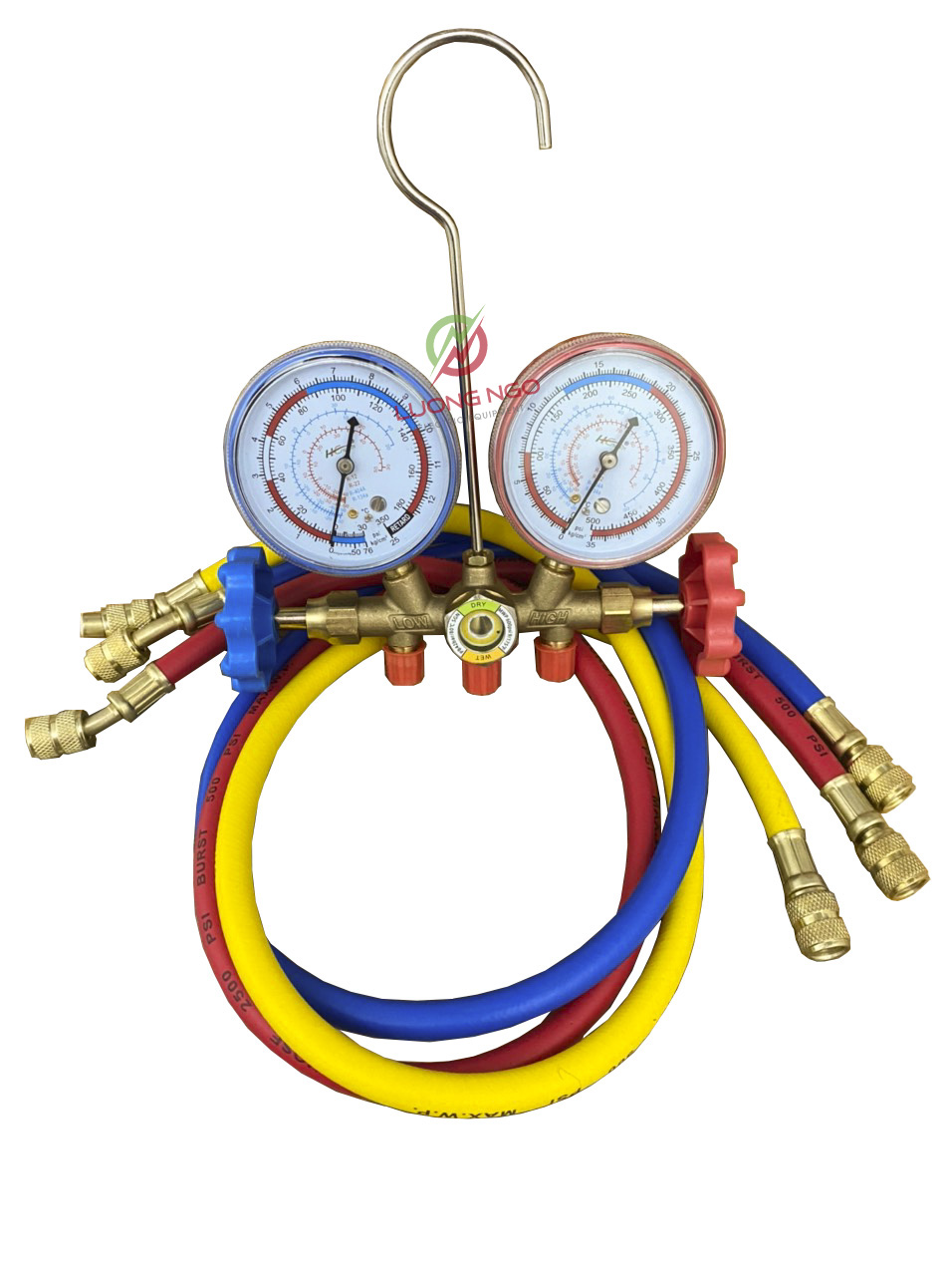 Đồng hồ nạp gas đôi - Đồng hồ nạp gas lạnh - Đồng hồ đôi đo áp suất gas máy lạnh cao cấp