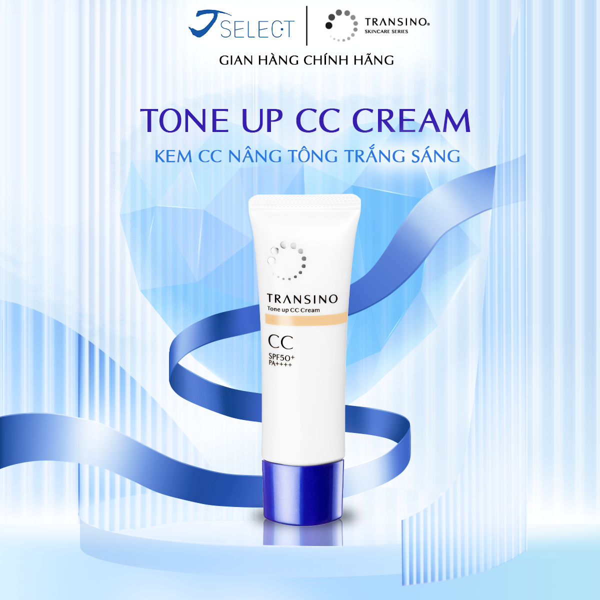 Kem nền uv dưỡng trắng và chống nắng tối đa transino 30ml