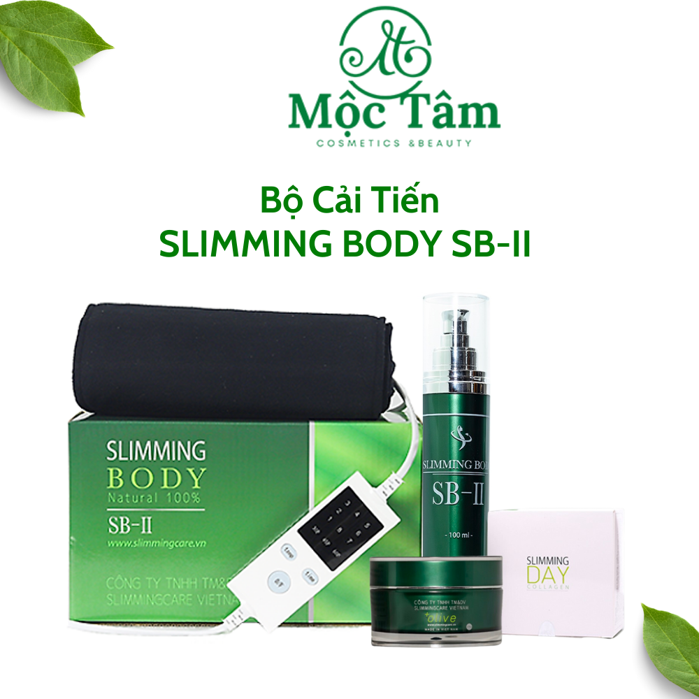 Bộ cải tiến slimming body sb-ii & kem tan mỡ mờ rạn slimming day collagen 200g, làm săn chắc bề mặt da, làm mềm các mô mỡ ở các vùng đặc biệt - mộc tâm cosmetics