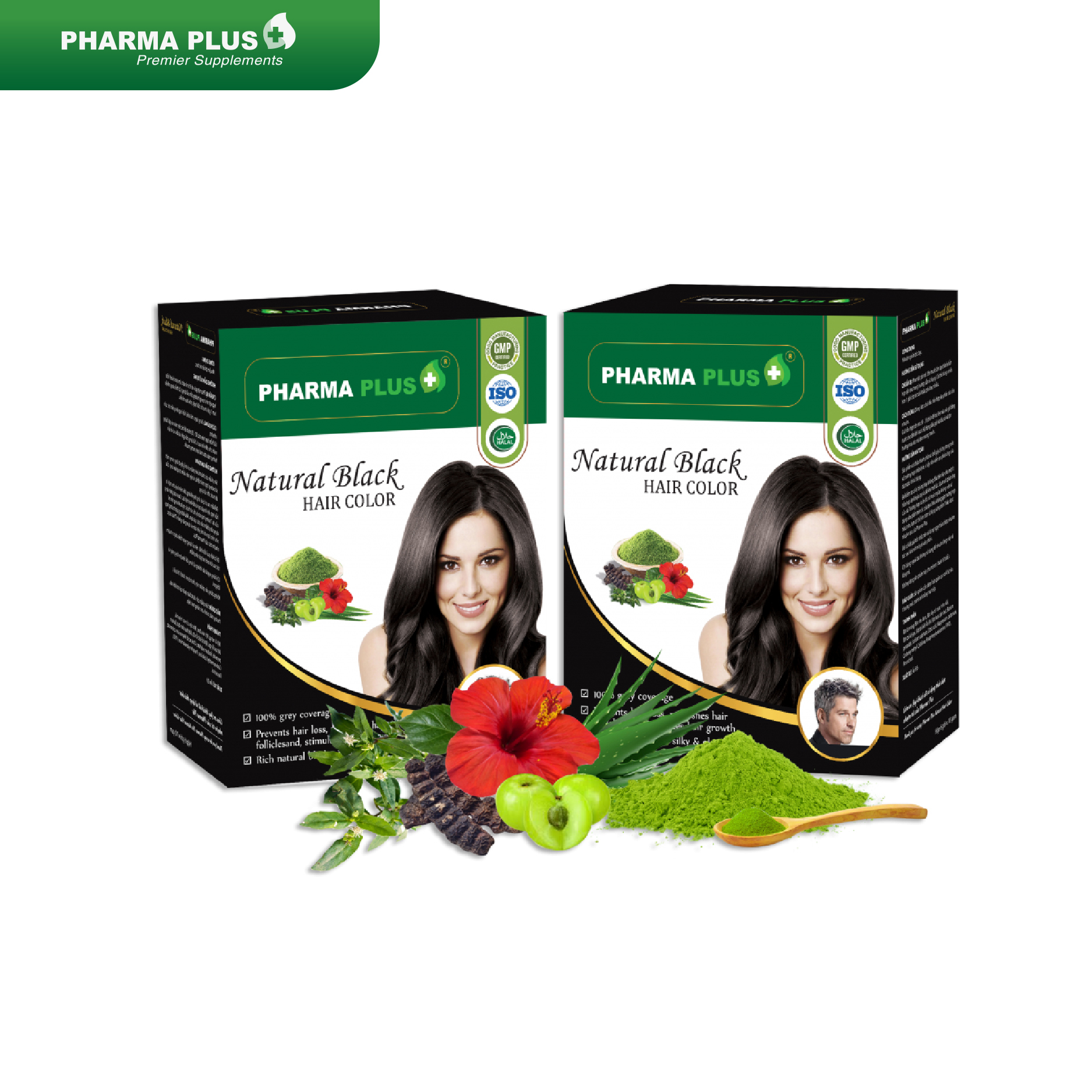 Nhuộm Đen Tóc Thảo Dược Pharma Plus
