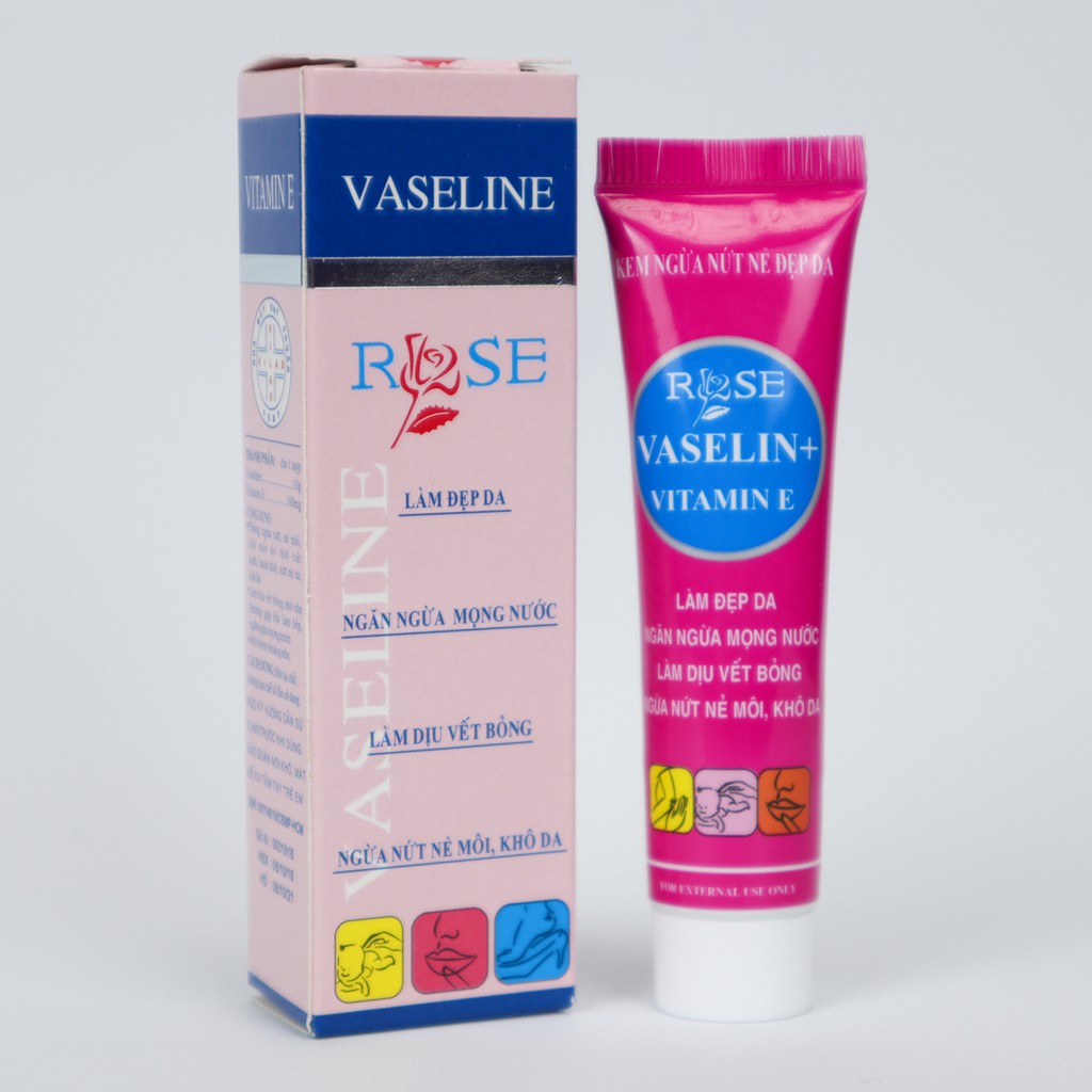 VASELINE ROSE – Phòng ngừa nứt, nẻ, khô môi, làm dịu vết bỏng nhỏ nhẹ thường gặp - sự lùa chọn cho mùa đông này - tuýp 10g