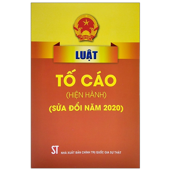 Fahasa - Luật Tố Cáo (Hiện Hành) (Sửa Đổi Năm 2020)