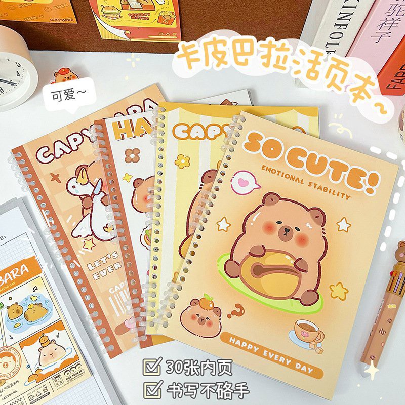 Sổ bìa còng nhựa Capybara khổ A5