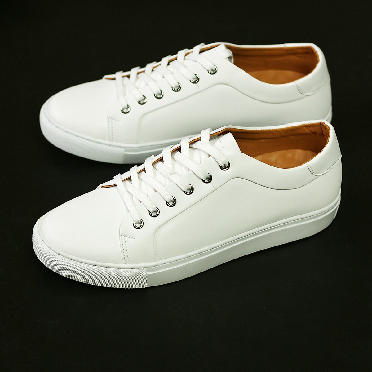 Giày Sneaker Thể Thao Nam Da Bò UDANY giày nam thời trang - GBD06 - Màu Trắng