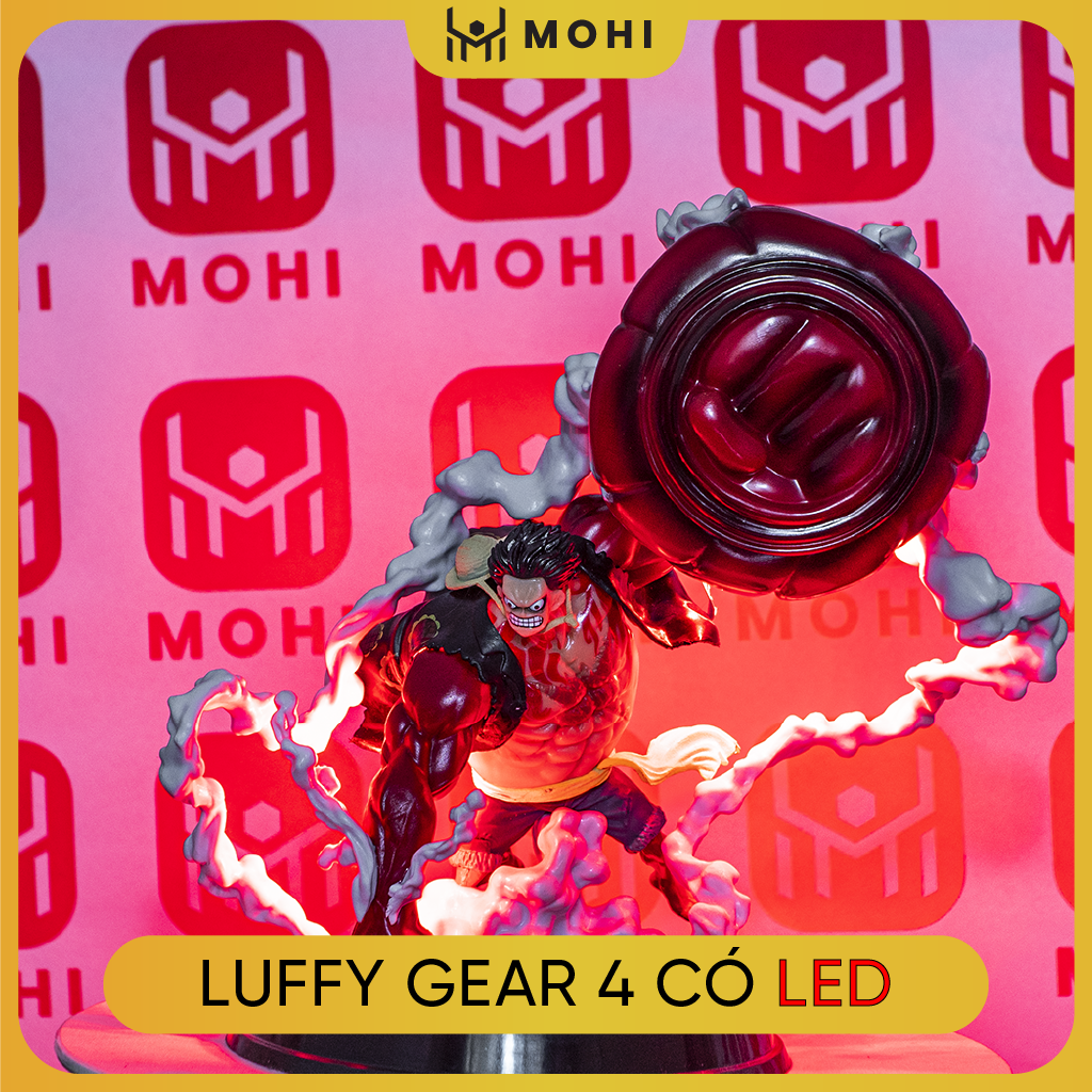Mô hình one piece luffy, luffy gear 4, figure tượng luffy f.zero
